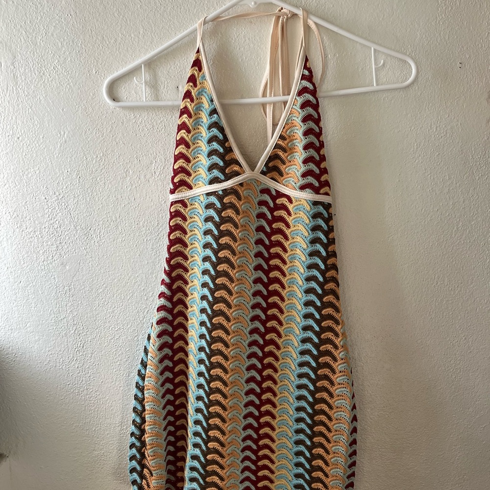 Halter mini dress